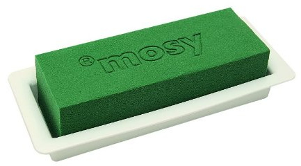 mosy Tischschale 25 cm, 6 Stück, mit Steckschaum für frische Blumen