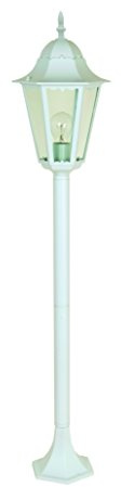 LUTEC 11333 LJ WH, Wegeleuchte, Aluminium, E27, weiß, 106 x 23,5 x 106 cm, 106.0 x 23.5 x 106.0 cm