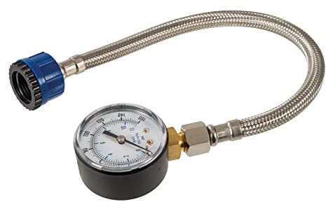 Silverline Mains Water Pressure Test Gauge 0-11bar (0-160psi) (482913), Silver