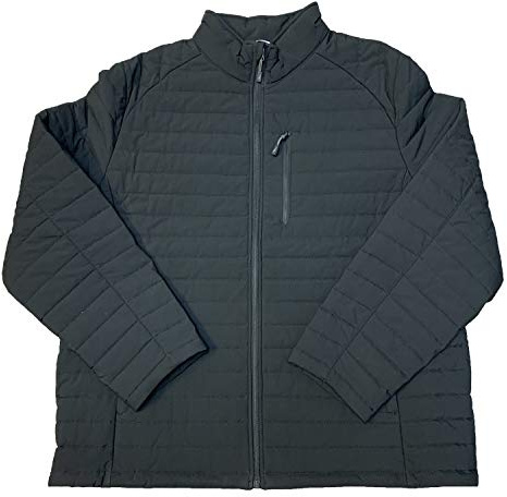 Nautica Men's Lightweight Quilted Puffer Jacket – Full Zip Transitional Outerwear, Black, XX-Large