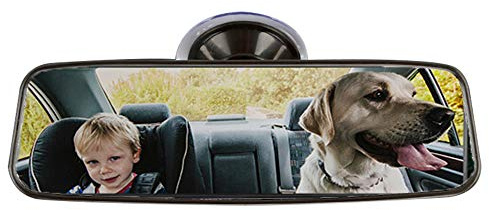 Goolsky Car Interior Rear View Mirror Universal, Rear View Mirror for Driving Test Suction Interior Mirror for Car 200 x 60 mm