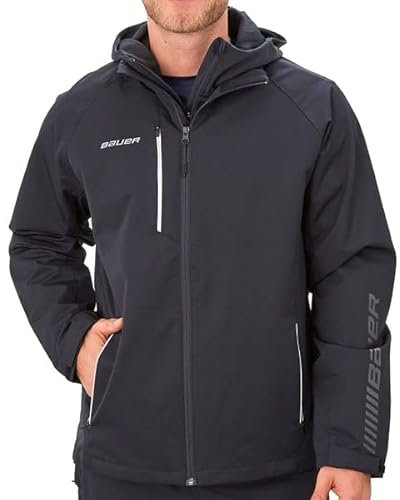 Bauer Supreme Lightweight Jacke Senior, Größe:XXL, Farbe:schwarz