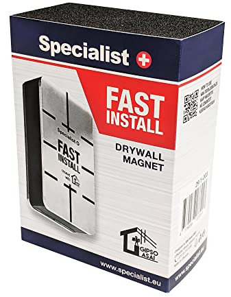 FAST INSTALL Magnete per cartongesso di Specialist+ I Utensili per il montaggio rapido e il livellamento di telai metallici, compensazione della parete per il fissaggio del profilo di supporto CD