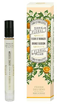 Panier des Sens - Roll-On Eau de Toilette per Donna - Fiore d'Arancio - Profumo Donna per Corpo & Capelli - Fragranza Floreale - Eau de Parfum con Assolute di Profumo - Flacone 10ml