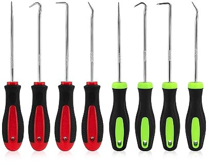 8 PCS Crochets de Précision, Extracteur de Joint D'huile de Voiture, Crochet de Joint D'huile, pour Les Outils D'entretien Automobile et électronique