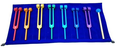 Tyatocepy Stimmgabel für Heilung 7 Chakra-Sets für, Yoga, Energieausgleich, Klangheilung, Frequenzheilung Geräte Musikerzeugnisse Ersatzteile Zubehörteile
