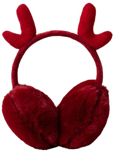 IHCEMIH Ear Muffs Women Girls Earmuffs Winter Accessories Fluffy Plush Adults Foldable Outdoor Thermal Ear Warmer Skiing Running Christmas Ears Covers Protector from Wind Cold Gift for Girls Ladies