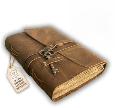 URBAN LEATHER Grimoire Buch der Schatten Leder Notizbuch Tagebuch, Größe A5