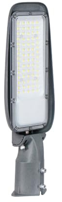 LUXULA LED Straßenlaterne 100W, 4500K Neutralweiß, IP65, Grau | IP65, für Mast- und Wandmontage, wetterfeste Außenbeleuchtung für Hof, Parkplatz und Wege, Straßenbeleuchtung, Grau