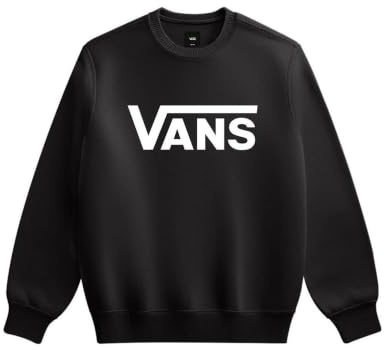 Vans Classic III Crew para Hombre, Color Negro, Talla S, Negro, S