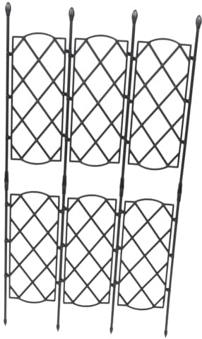 UKCOCO Treillis pour Plantes Grimpantes De Jardin Et Résistant Support pour Vignes Facile à Installer Structure Forme De Tour pour Cultures Extérieures