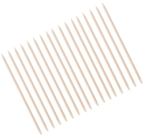Healvian 200piezas Herramientas De Manicura Palito De Madera De Naranja Empujador De Cutícula Palillos Limpiadores De Cutículas Hogar Palito De Madera Para Decoración De Uñas