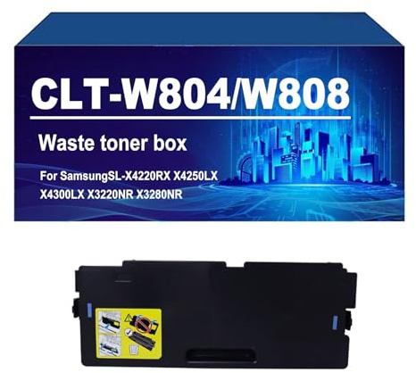 CLT-W804 W808 Réservoir De Toner Usagé Compatible avec Les Imprimantes pour Samsung SL-X4220RX X4250LX X4300LX X3220NR X3280NR,CLT W804-1 Pack