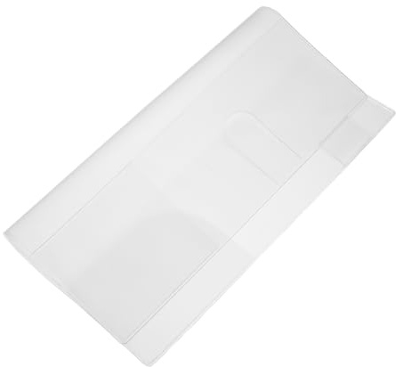 ELAYARD PVC Buchschutzhülle mit matter robuster Oberfläche und rutschfestem Finish Passgenau für Wochenplaner Transparente Schutzhülle für kleine Notizbücher und Journale
