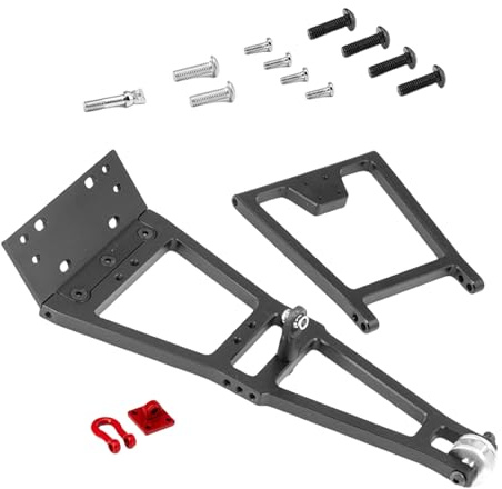 REITINGE Pratico camion di rimorchio aggiornato Set di rimorchio personalizzabile Aggiornato Set per 1/10 Crawler Parti in alluminio robusto e acciaio Parti in lega di alluminio Parti aggiornate