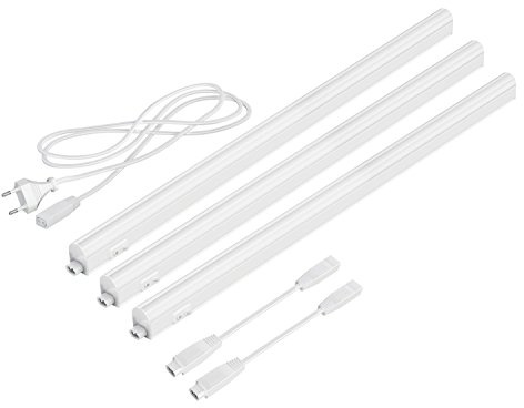 parlat LED Unterbau-Leuchten Rigel, je 57,3cm, je 790lm, warm-weiß, 3er Set