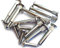 Merriway BH06968 Merriway - Tornillos de conexión para muebles (acero niquelado, M4 x 42 mm, 20 unidades), color plateado