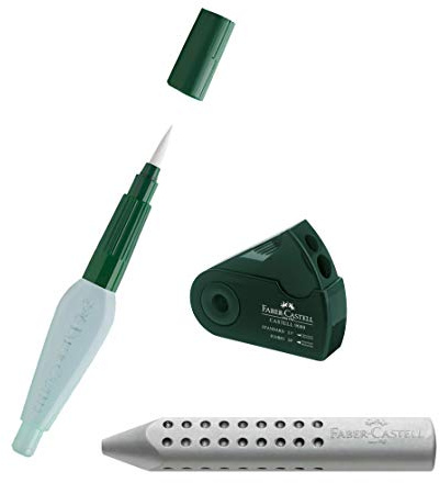 Faber-Castell 185105 Art und Graphic Wassertankpinsel (+ Radierer & Doppelanspitzer)