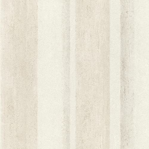 Rasch Tapeten Vliestapete (Grafisch) Weiß beige 10,05 m x 0,53 m Linares 617757