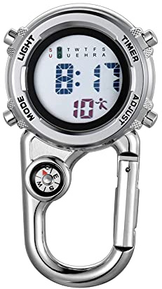 Taschenuhr mit Karabiner Avaner Unisex FOB Analog Quarzwerk Krankenschwesteruhr für Klettern Sport
