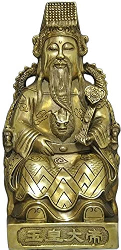 NEFSO für Büro, Garten, Familienzimmer, abstrakte Ornamente, Figuren, Kunstgeschenk, chinesischer Taoismus, Kupfer, Messing, Gottheit, Himmel, Jade, Kaiser, Sitz, Drachenstuhl, Statue