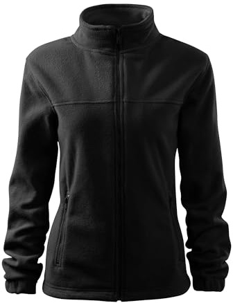 DELUNO Damen Fleece-Jacke Outdoor, Pullover Fleece mit Reißverschluss - Neu - Schwarz Rot Blau Grau Weis - Size XS S M L XL XXL