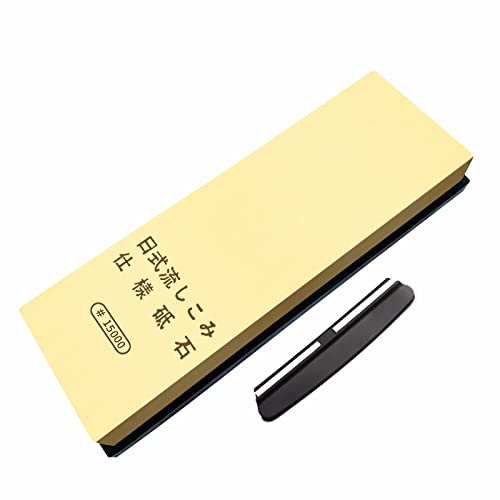 Pietra for affilare grana 15000, pietra for affilare coltelli for affilatura fine di coltelli giapponesi con guida angolare e cuscinetti antiscivolo in gomma ( Size : M )
