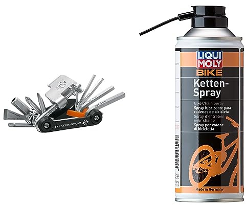 SKS GERMANY TOM 18 Multitool & LIQUI MOLY Bike Kettenspray | 400 ml | Fahrrad Haftschmierstoff ohne Kupfer | Art.-Nr.: 6055