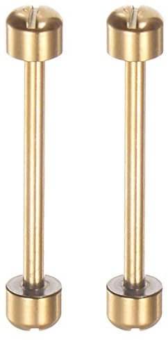 sourcing map Barras de Tornillo para Reloj 2uds, Pasadores de Correa de Reloj de Acero Inoxidable