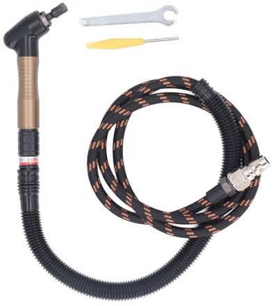 Air Micro Grinder Kit, 23500RPM 90 Degree Pneumatic Pencil Die Grinder, Pneumatic Micro Air Pencil Die Grinder Polishing Tool Kit