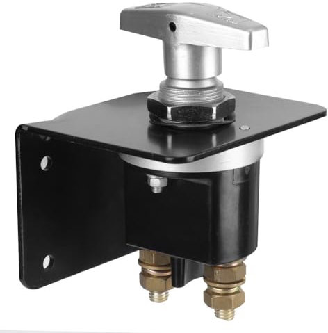 Uposao Batterieschalter Universell Batterie Power Hauptschalter Hochstrom Batterietrennschalter 12V-48V 500A Wasserdichter Schutz Universal für Auto Boot Wohnmobil