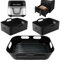3PCS Heißluftfritteuse Zubehör nur für Cecotec Heißluftfritteuse 9 L CecoFry Advance Double, Airfryer Zubehör für Cecofry Dual 9000, Wiederverwendbar Silikonform Airfryer(1 * 9 l+2 * 4,5 l)