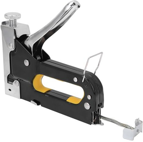 Pistola Sparachiodi a Tre Usi Durevole, Potente e Compatto, Strumento Portatile per la Lavorazione del Legno e Mobili con Tampone per la Produzione di cartone.