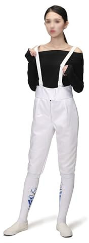 Adult Children's Fencing Pants, 350N Fencing Equipment Protective Clothing for Foil/Epee/Sabre, Right Hand(44#)