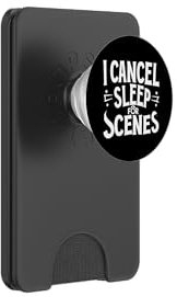 I Cancel Sleep For Scenes Funny Travel Vlog Humor PopSockets PopWallet for MagSafe