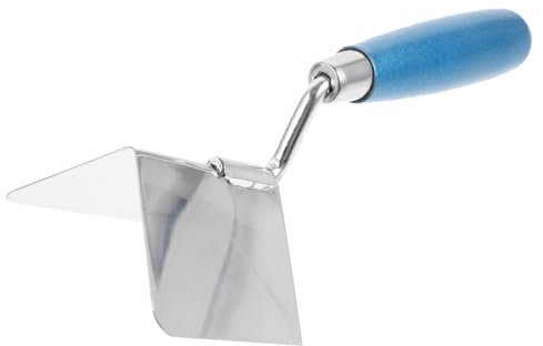 SEWOART Cazzuola Per Angoli Interni in Acciaio Inossidabile Utensile Per Finitura Di Cartongesso Strumento Pratico Per Lavorare Angoli in Cartongesso