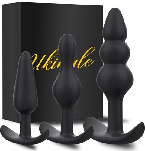 3PCS Plug Analesex Kit Sex Toys Sessuali per Donna Uomini Plug Anale-dilatatore Donna Uomo Dildo Anale Plug Butt Plug Anali Silicone Giocattoli Sexytoysys Donne Uomo Coppia Dilatatori Anali SexToy