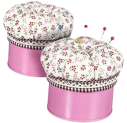 Housoutil 2 Stück Kürbisförmige Aufbewahrungsbox Mit Nadelkissen Kleines Nähkästchen Für Nähnadeln Und Fäden Nadel Organizer Für Quilten Basteln Und Sticken