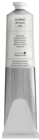 CREATIV DISCOUNT NEU LUKAS STUDIO OIL/Ölmalfarbe, 200 ml, Titanweiß