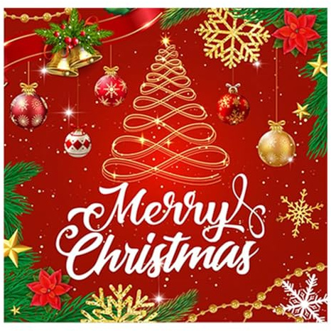 Weihnachten Servietten, 40Stück Merry Christmas Servietten, Weihnachtsbaum Motiv Einweg Weihnachten Papierservietten,Weihnachtstisch Deko,Xmas Deko