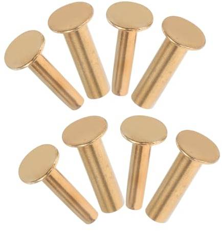 VALICLUD Remaches Para Mangos De Cuchillos De Cocina Acero Inoxidable 1.4 Cm Fijación Resistente Accesorio Para Bricolaje Reparación Set De 4 Pares Uso Chef y Cocina