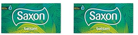Bizzal Saxon Balsam Facial Tissues with Aloe Vera, Green Box, 80 Count, Pack of 2