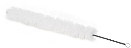 Eujgoov Varilla de Limpieza de Flauta de 15,16 Pulgadas, Cepillo Limpiador de Flauta con Cabezal de Goma Protectora, en Espiral para Herramientas de Mantenimiento, Accesorios de Cuidado