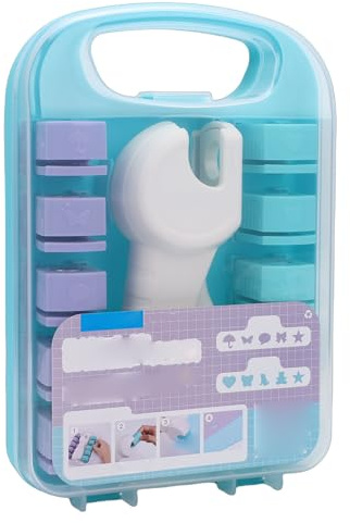 Pssopp Kit de Perforation de Gaufrage, Perforateurs de Motifs, Coupe-papier pour Scrapbooking, Bricolage, Artisanat, Fabrication de Cartes, Kit de Perforation de Gaufrage, 10 Perforatrices de