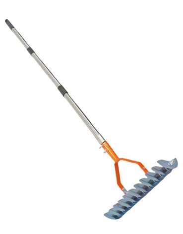 Rastrelli professionali staccabili in alluminio per la pulizia delle foglie cadute, rimozione efficiente dei detriti, strumento pieghevole da giardinaggio