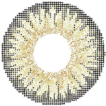 Matlens - Pro Trend Farbige Kontaktlinsen mit Stärke natürlich gelb gelbbraun yellow brown TriColor circle lens Big Eyes GPW-352 2 Linsen 1 Kontaktlinsenbehälter 1 Pflegemittel 50ml