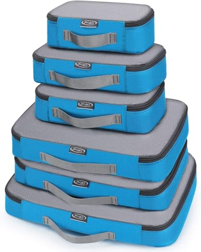 G4Free 3 Stück / 6 Stück / 7 Stück Packing Cubes Organizer für Koffer Gepäck Reise-Set