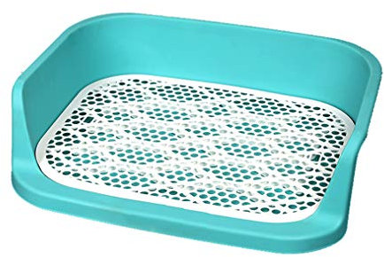 ADASP Hundetoiletten Bad Hund Toilette Large Size Training Mesh Pad Halter mit Zaun Hund Urinal Töpfchen 2-Schicht-System leicht zu reinigen