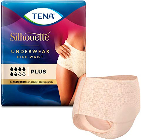 Tena Silhouette Plus Creme Größe M - 72er Pack: hohe Taille