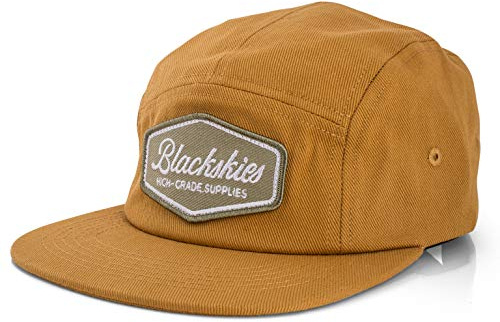 Blackskies Oasis 5-Panel cap | Cappellino da Baseball Unisex Regolabile | Surf Skate Camper Giallo Mustard - Uomo Donna Streetwear Outdoor Estate Tempo Libero